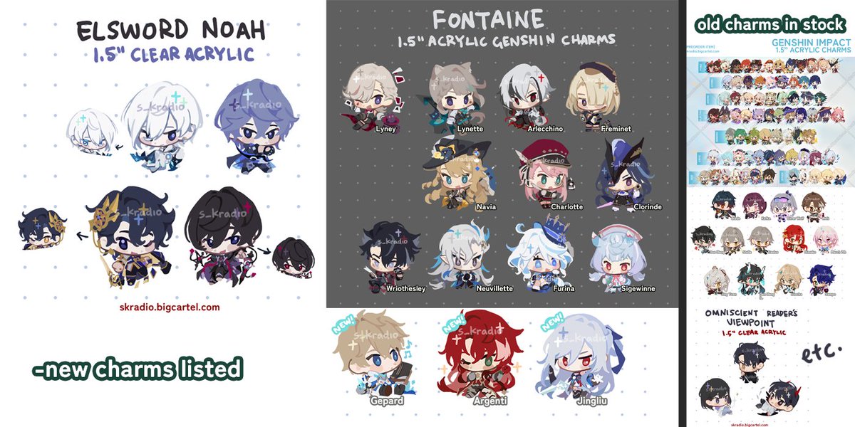 [RT appreciated!] shop open again! link below ❤️

Updated with wallscroll preorder, new charms, con leftover stock &amp; large prints!

There will be a gold foil stretch goal for the scrolls as well as a free charm with all scroll preorders. Thank you so much for the support!