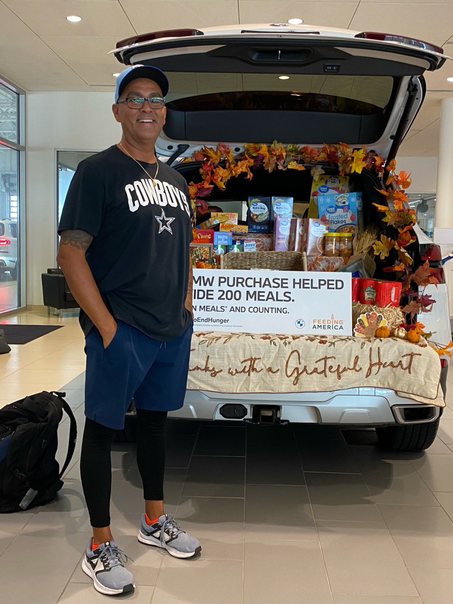 BMW_West's tweet photo. Thank you to our valued BMW clients for helping provide meals to those in need! Through November 30, every new BMW purchase will help provide 200 meals through Feeding America. #BMWDriveToEndHunger
https://t.co/QdKk9dO0ea https://t.co/CiB5xmaJVF