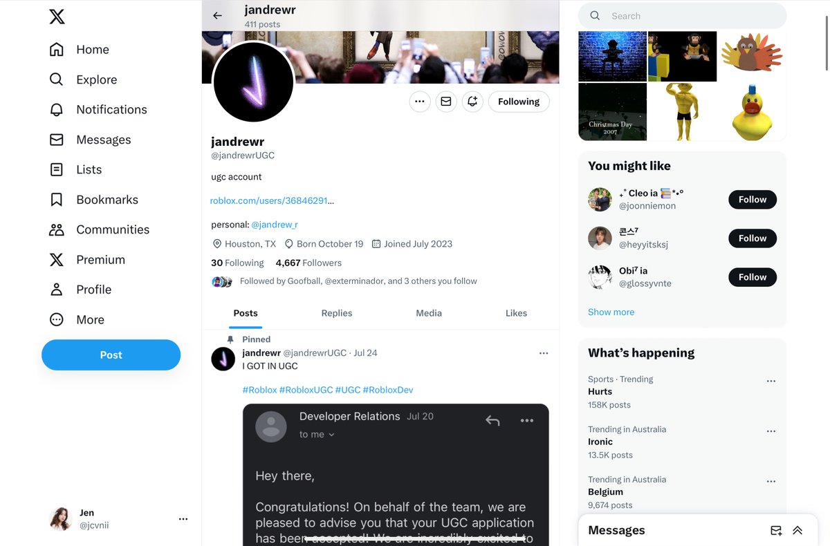 Jen tweet media