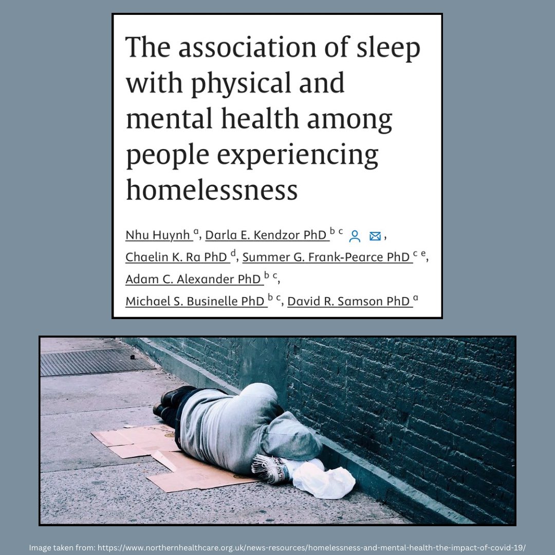 Congratulations to our previous lab manager, Nhu Hunyh, on her inaugurate first-author research paper on sleep associations with mental and physical health, focusing on those facing homelessness. 🏡 🛌

Read about it here! sciencedirect.com/science/articl…