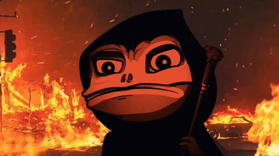 Just_Juliii's tweet photo. I don't know what other NFT founders are doing behind the scenes...

but my favourite founder is busy establishing real businesses to drive demand for the FRG utility token that I earn by staking my frog NFTs.

And The Man just burned 2/3 of the FRG supply 🔥 @ThePlagueNFT https://t.co/gUI4mm7Iv3