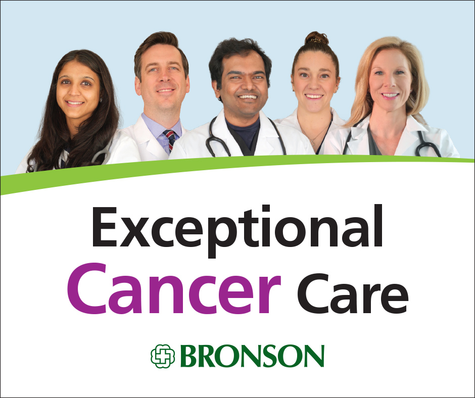 Our specialists are leaders in cancer care and our centers in Battle Creek and Kalamazoo are rated among the best in the US. Learn about our exceptional cancer care program at bronsonhealth.us/cancercare.