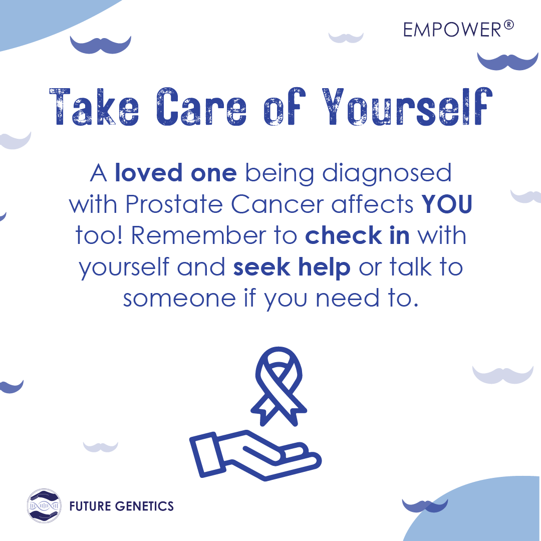 Future_Genetics's tweet photo. https://t.co/RqZA8GDVFV
Pt 2: To wrap up this month’s Prostate Cancer Awareness Month Campaign, here are some ways that you can help your loved ones with Prostate Cancer.
It is so important to be there as a support for your loved ones who have been affected by Prostate Cancer. https://t.co/lpnVFOZzS0