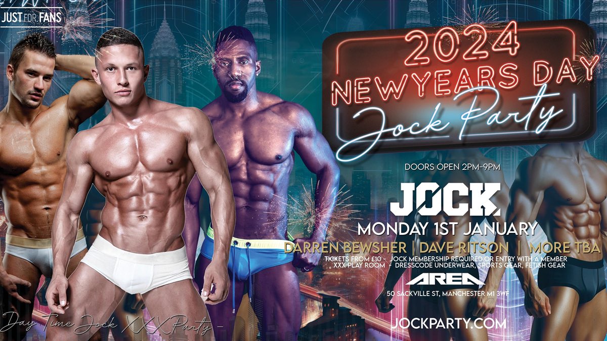 jockpartyuk's tweet photo. Who’s joining us for New Years Day in Manchester??
Tickets 
https://t.co/yPYaj8WjIW https://t.co/KXnLw6A0kX