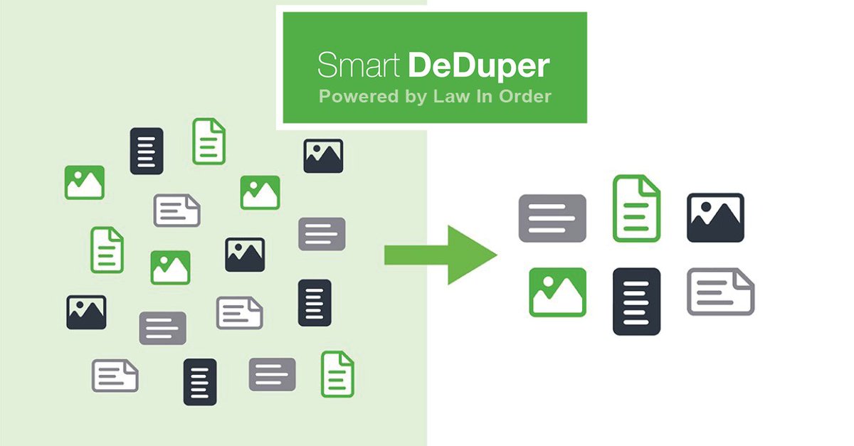 Uncommon data types can derail a project and inflate costs. With our significant experience, we built a tool for Relativity, Smart DeDuper, that allows us to address this. Watch our short demo video: bit.ly/3udRLEY  #eDiscovery #Relativity #SmartDeDuper #LawInOrder