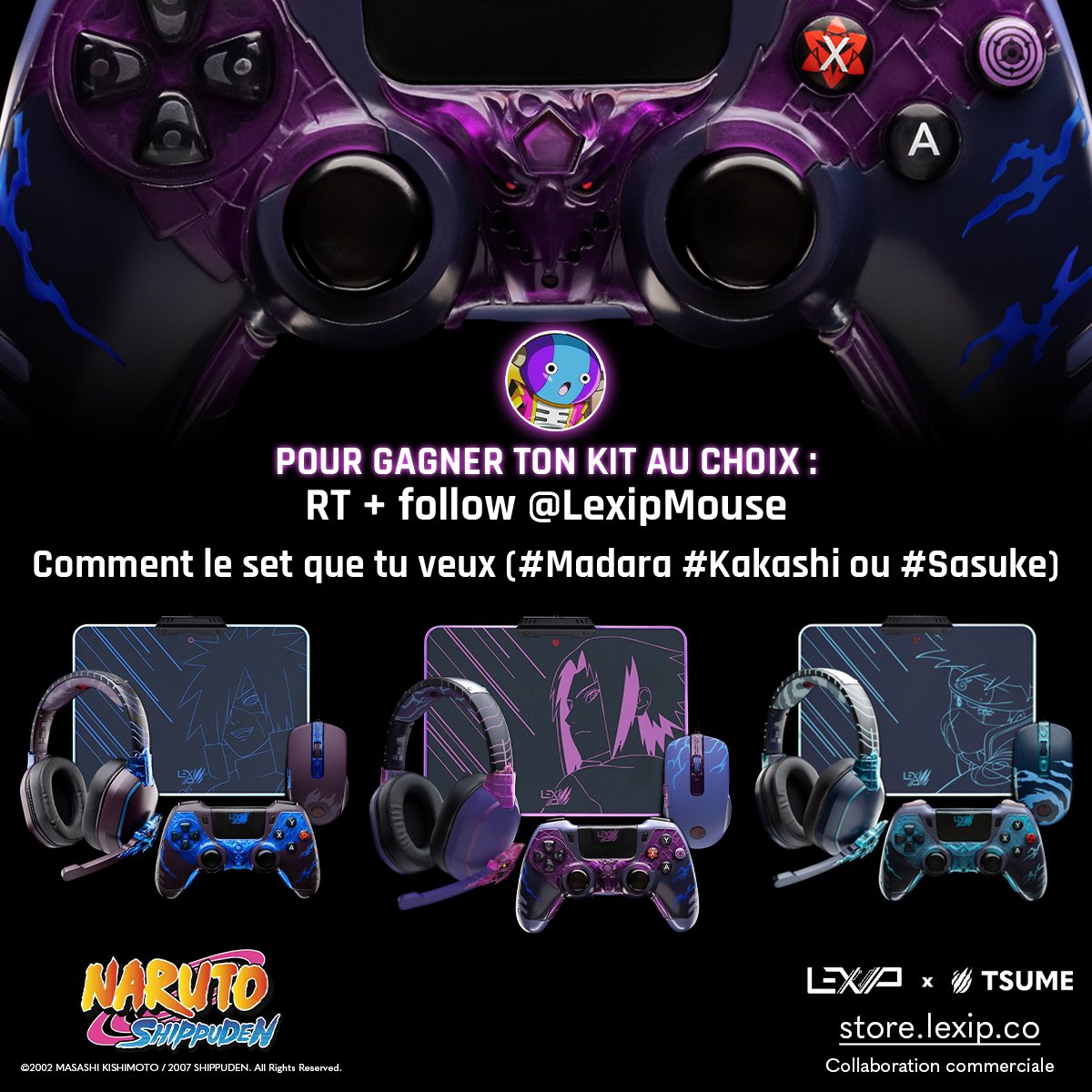 Arkunir's tweet image. 🚨 CONCOURS 🚨

Avec Lexip et Tsume on vous fait gagner un set complet Naruto ! (Mon préféré c’est le Kakashi sah)

Pour participer:
- RT + follow @LexipMouse
- commente le set que tu veux (#Madara #Kakashi ou #Sasuke)

TAS le 04.12

Bonne chance ! 🍀