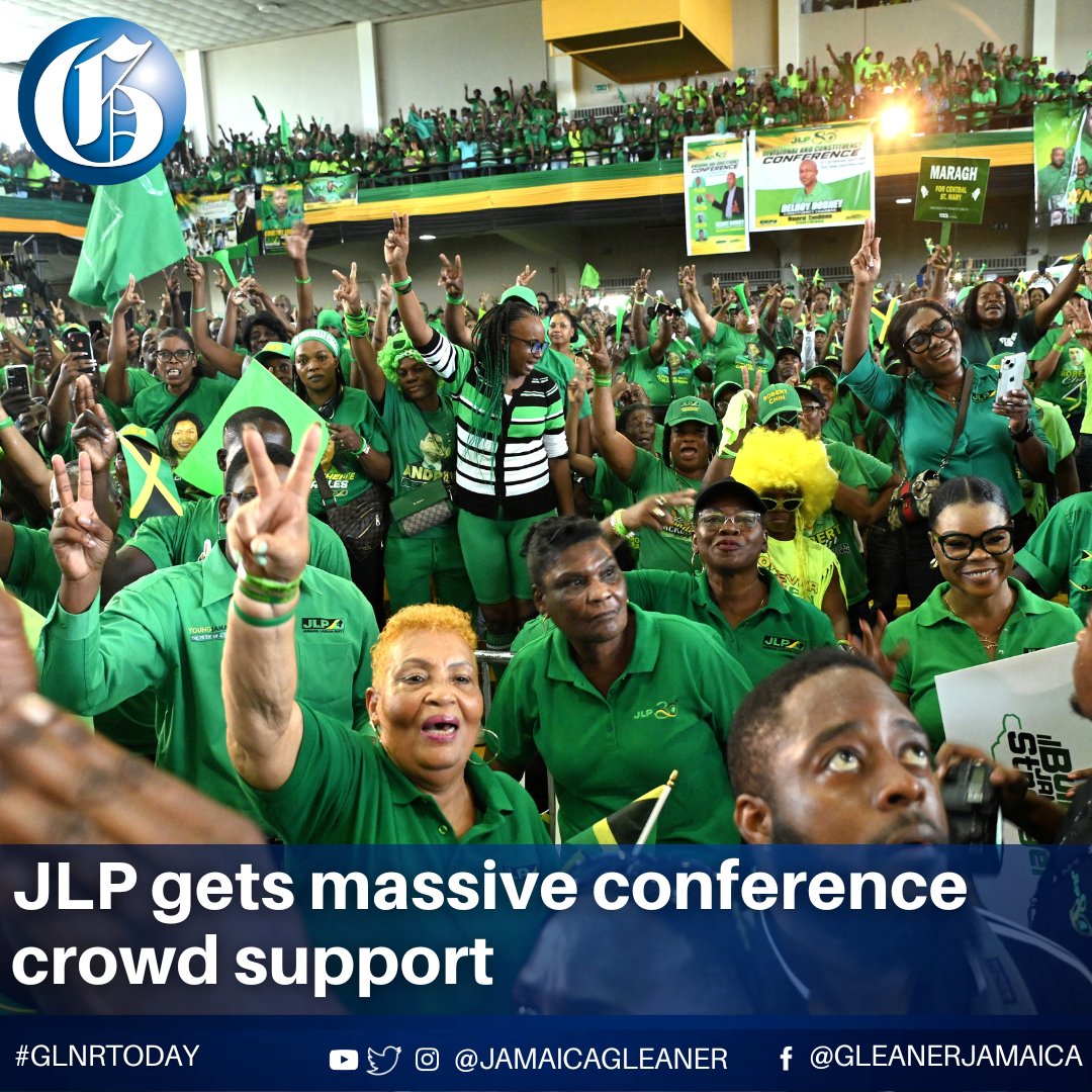 JamaicaGleaner's tweet photo. Jamaica Labour Party supporters turned up in massive numbers for yesterday’s public session of the party’s 80th anniversary conference, to show support for the party ahead of looming local government elections.

Read more: https://t.co/jt0i6zFWKa #GLNRToday https://t.co/VV5frn5AJM
