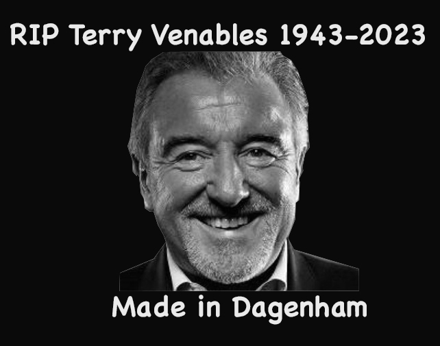 RIP Terry Venables. <a href="/Dag_RedFC/">Dagenham & Redbridge</a> <a href="/MPSBarkDag/">Barking & Dagenham MPS</a> <a href="/lbbdcouncil/">Barking and Dagenham Council</a> <a href="/BDPost/">The Barking and Dagenham Post</a> <a href="/BDSFA1/">BDSFA</a>