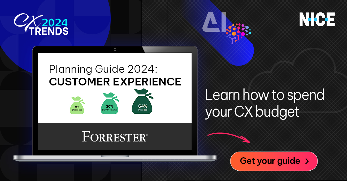 Glbgray's tweet photo. According to @forrester research, 64% of CX leaders expect to have larger budgets in 2024 for #CX initiatives.

The Forrester Planning Guide 2024: Customer Experience recommends the most effective way to spend it.

Get your complimentary copy here 👉 https://t.co/UB4r2nTAJS https://t.co/3m5XB59QGx