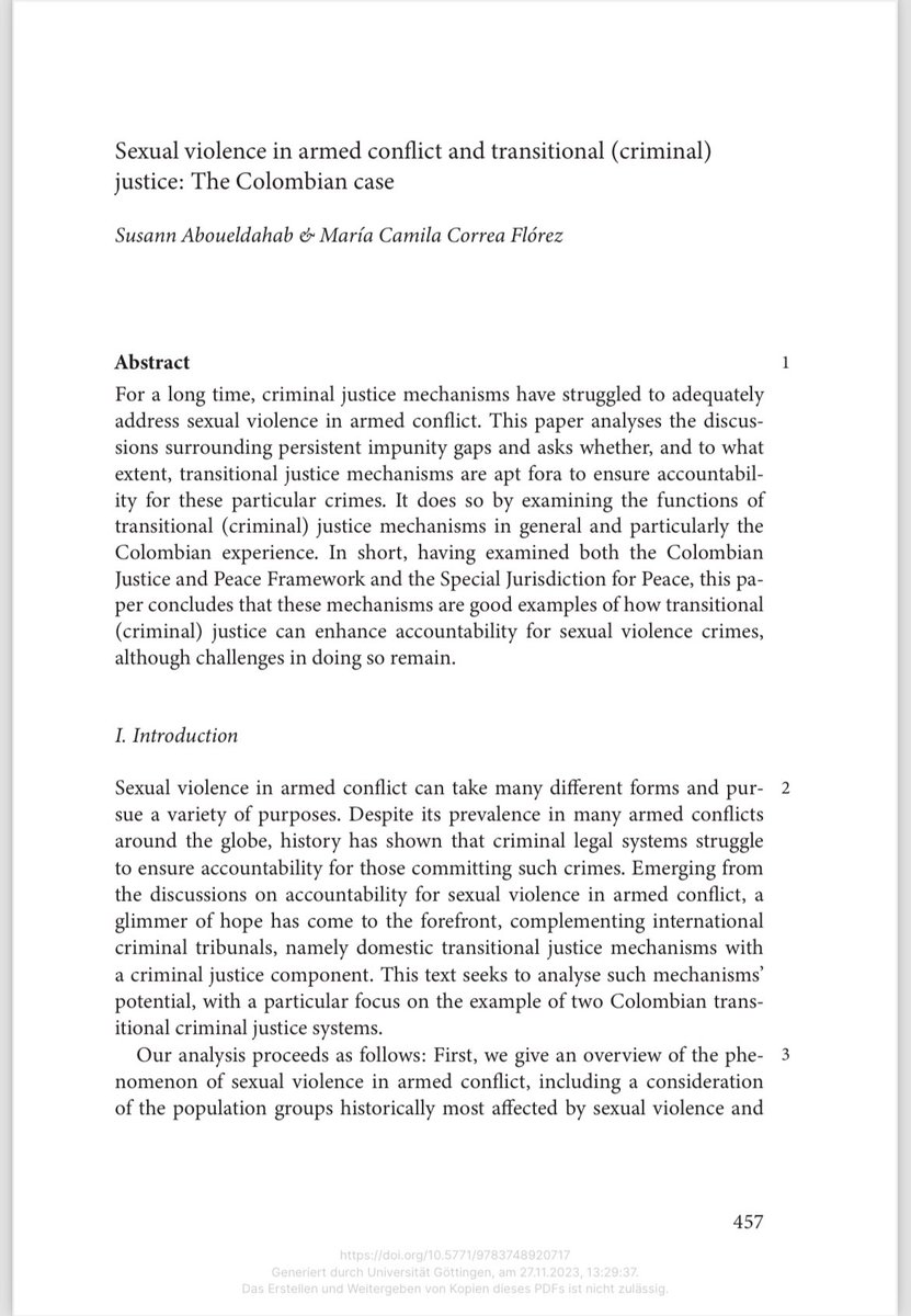 MKamilaC's tweet photo. Con gran alegría comparto la publicación de este texto que escribimos con Susann Aboueldahab en el Göttingen Handbook on Latin American Public Law and Criminal Justice, editado por los profesores Ambos y Martinez. El libro se puede adquirir en ➡️https://t.co/nXzI0CJhdB https://t.co/Qhrf3VE1pj
