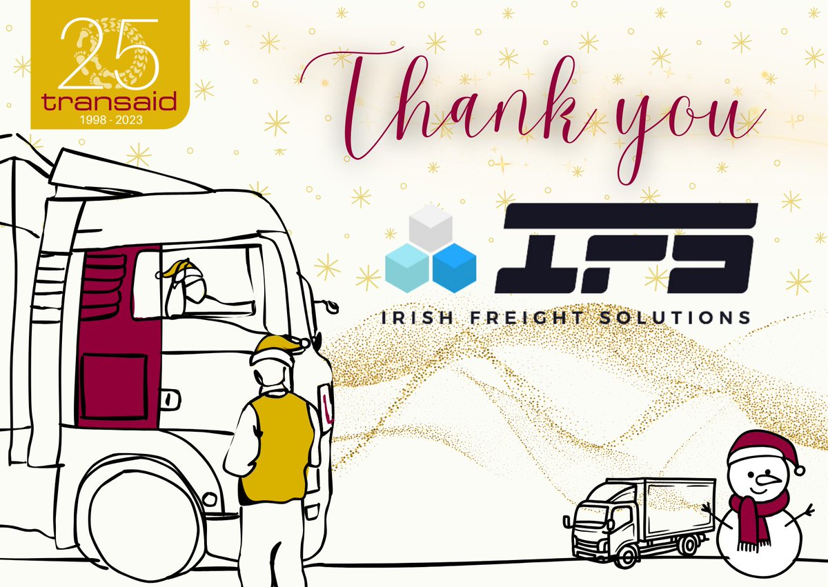 A huge thanks to companies like @IrishFreightLtd for supporting our Christmas Appeal during this global giving movement 💛 #givingtuesday is tomorrow, so it's not too late to donate to our JustGiving: bit.ly/3MTILyS #christmasspirit #transformlives
