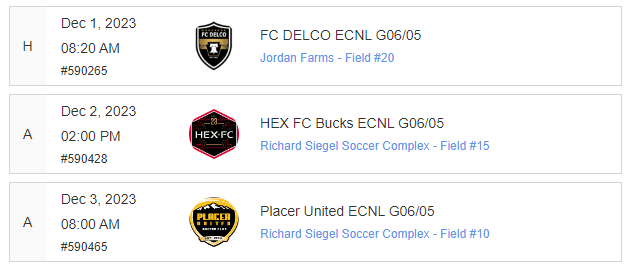 U18/U19 Hammerheads Girls ECNL tweet media