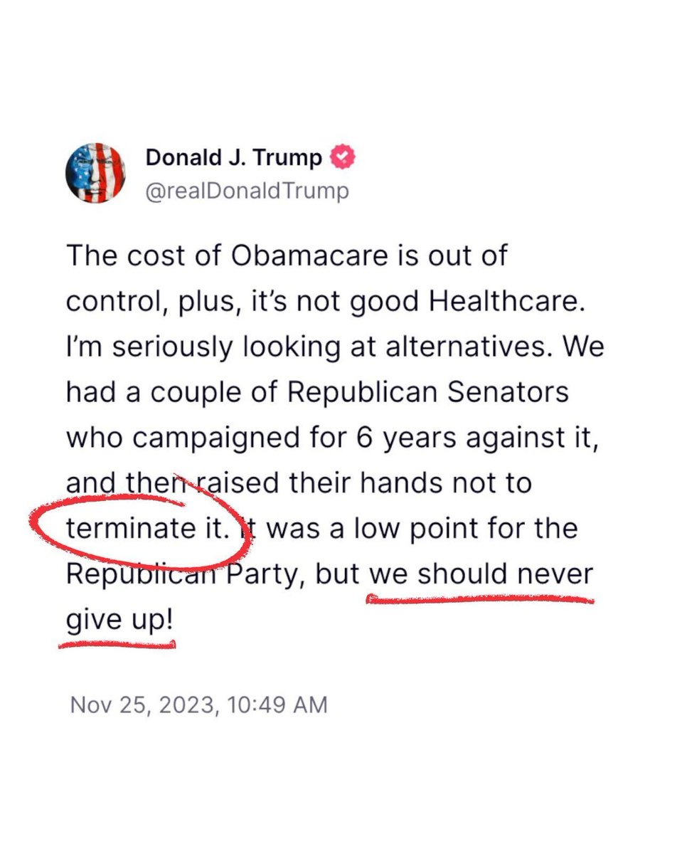 Make no mistake. Trump wants to TERMINATE healthcare for millions by gutting the Affordable Care Act.