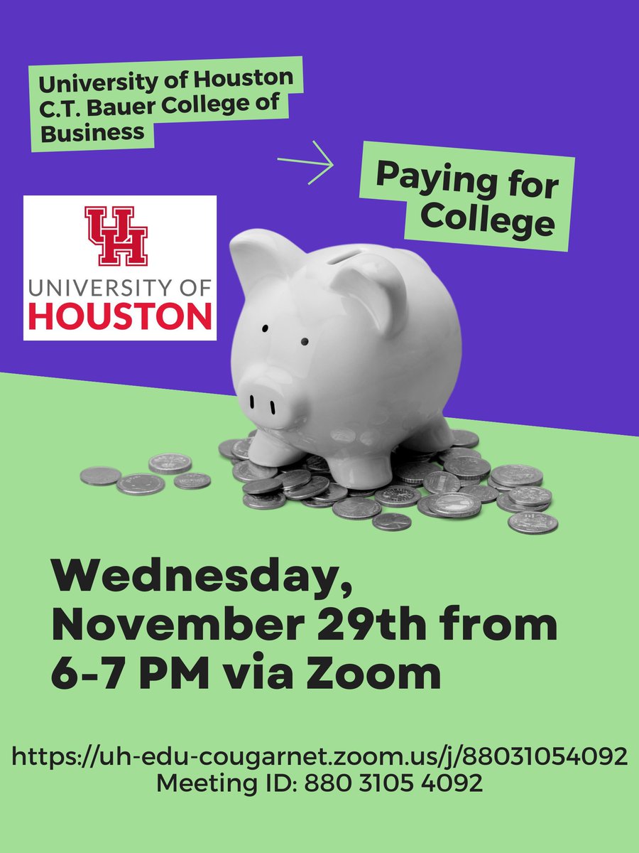 Hey Panthers! Make plans to attend this informative VIRTUAL meeting on Paying for College! #beprepared
