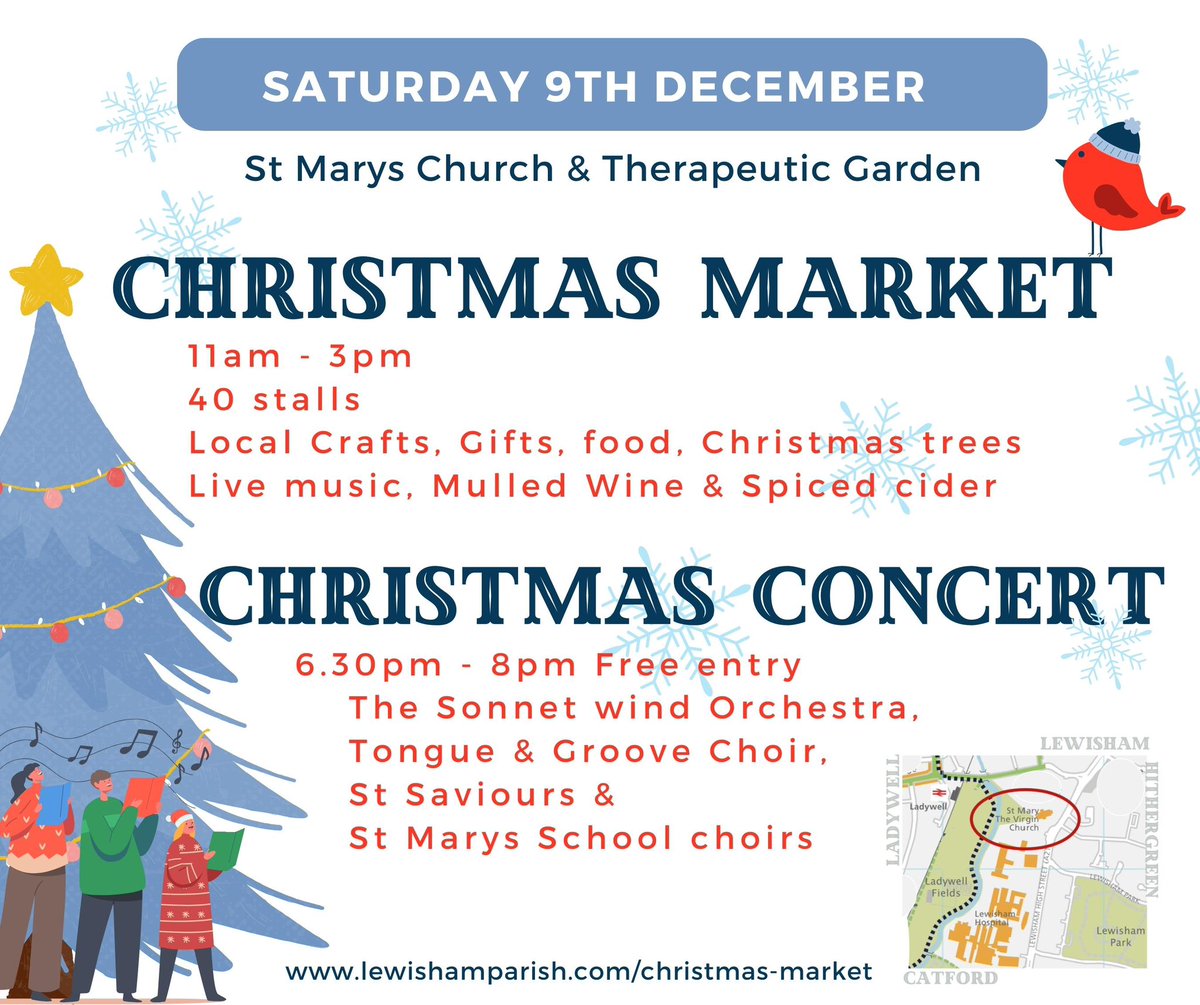 debbiejarrett's tweet photo. @JaneCanDoSE4 @TheHillTrader @CorbettLibrary @TheShirkersRest @CatfordFoodMkt Hi Jane, another local Christmas happening (possibly the closer thing to a ladywell Christmas market) https://t.co/fNeo6K55m3