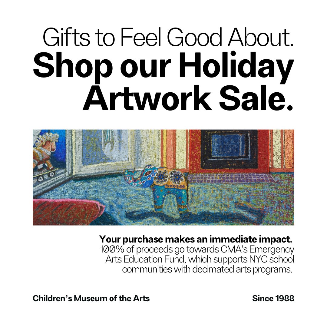Shop our holiday artwork sale and build the art collection of your dreams – with artworks that make a difference! Holiday delivery guaranteed for orders placed before December 10th. Shop now at cmany.square.site