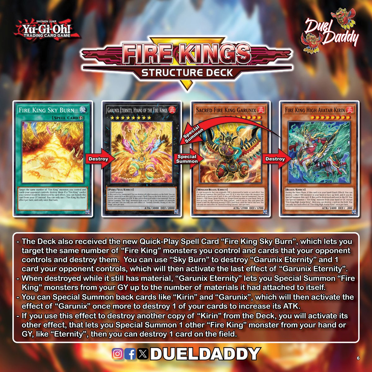 2/3) The official box openings of the Fire Kings Structure Deck just went  live, so I took the time to comple its contents as well as put together a  quick guide on