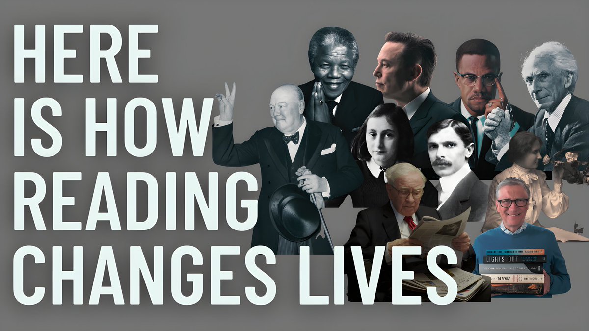 TheIntellPod's tweet photo. How has reading changed the lives of influential people? 
In this episode, I have discussed how certain books have shaped the life journey of @elonmusk, Malcolm X, Bill Gates, Nelson Mandela, Warren Buffet, Winston Churchill, Bertrand Russel, Anne Frank, Mohammad Ali Jinnah, and Hellen Keller.

Watch the full video here: https://t.co/VlyxpVYkJh