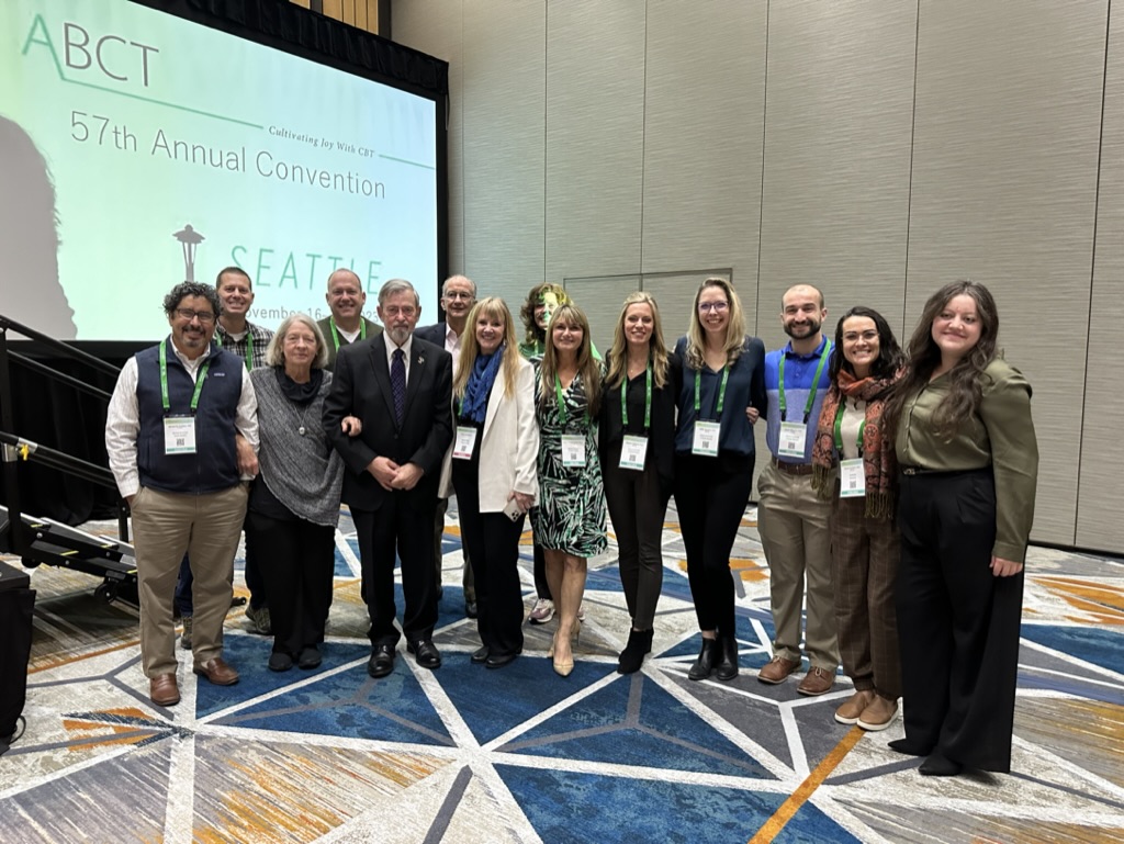 MUSCpsychiatry's tweet photo. Dr. Dean Kilpatrick delivered his Lifetime Achievement Award speech during the @ABCTNOW annual convention in Seattle, Washington. This award is given to individuals for their contributions to the field of behavioral and cognitive therapy. https://t.co/7htQR8EEcK
