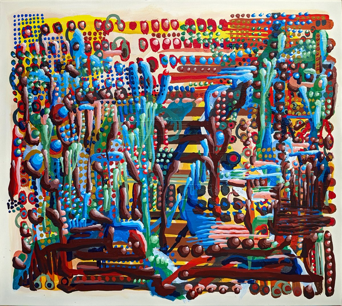 pallivan's tweet photo. Synthesizer - 80x70cm, akrýll á striga https://t.co/UUMBObTpkM