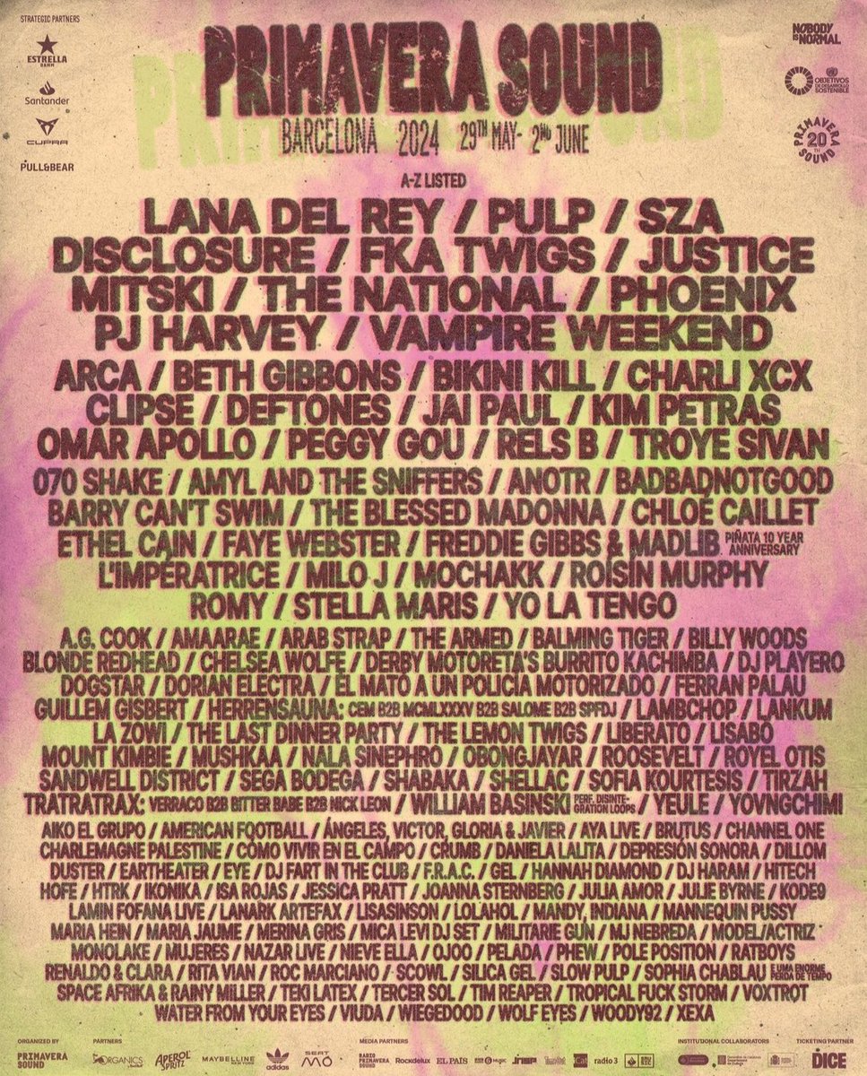 Nos vemos en las próximas Primaveras. <a href="/PS_Asuncion/">Primavera Asuncion</a> <a href="/PsSaopaulo/">Primavera Sound São Paulo</a> <a href="/Primavera_Sound/">Primavera Sound</a>