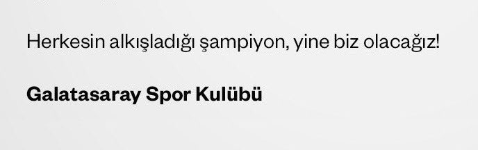 Kafalarına vura vura şampiyon Galatasaray yazdıracağız.