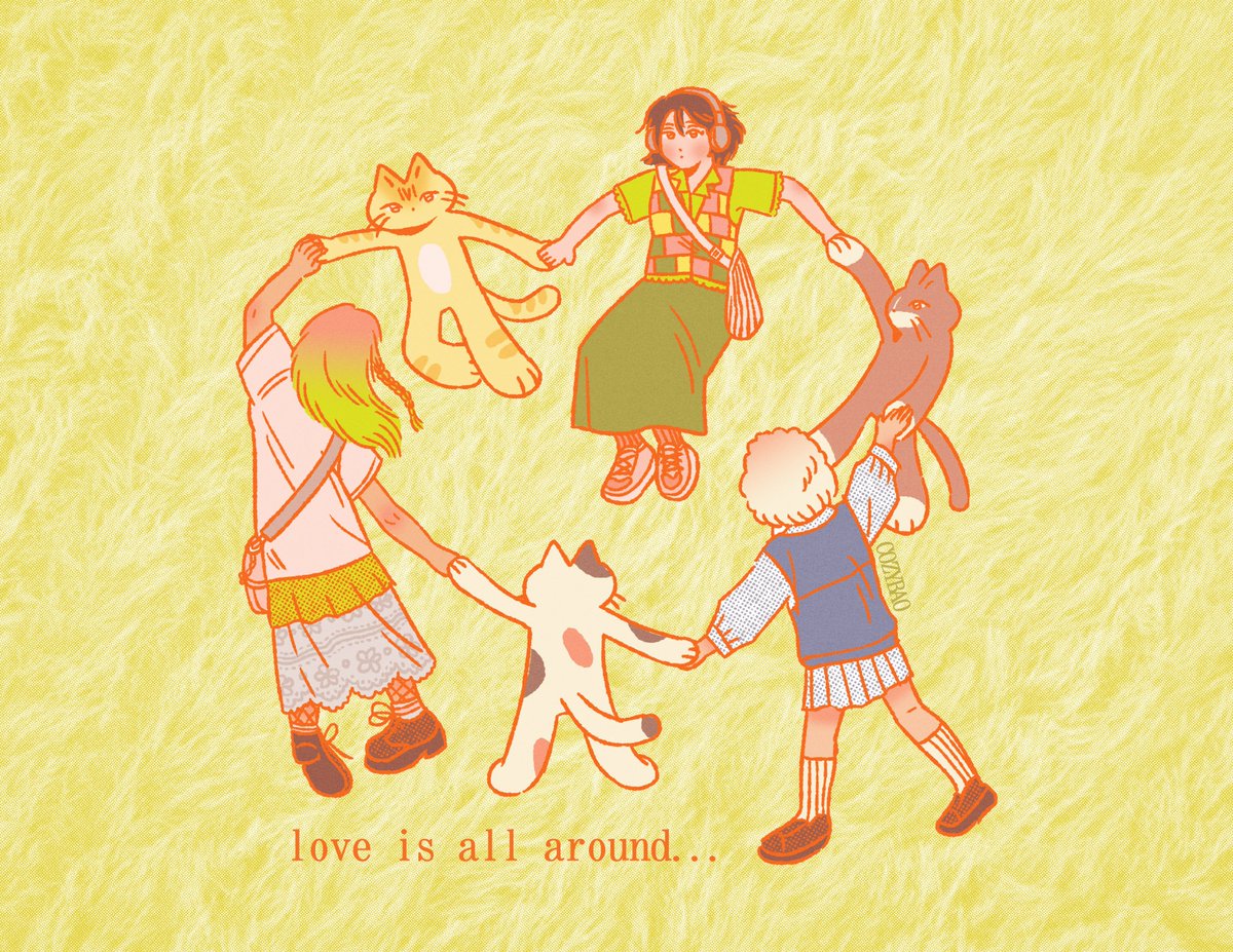 cozybao's tweet photo. LOVE IS ALL AROUND 🐈🩷🐈🩷🐈 https://t.co/fmQ8iJXqgA