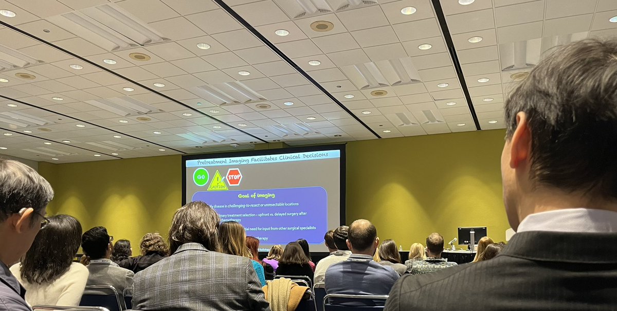 Near standing room only in this morning’s excellent #RSNA23 multiD course, ‘#OvarianCancer: Radiologists as Partners in Cancer Care.’ Thank you to superb presenters Drs. @EvisSala, Annie Leung, Yuliya Lakhman & Stephanie Nougaret. #WomensHealth #EndCancer @SARpelvicDFPs