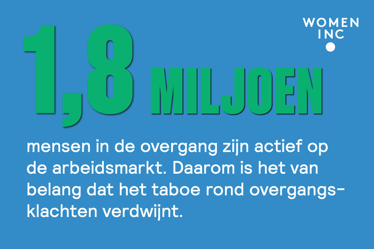 1,8 miljoen werkende mensen zijn in de overgang . Slechts 3% gaat op de werkvloer in gesprek over hun klachten. Tijd om taboes te doorbreken: lees onze tips &amp; tricks in het artikel.

womeninc.nl/actueel/omgaan…