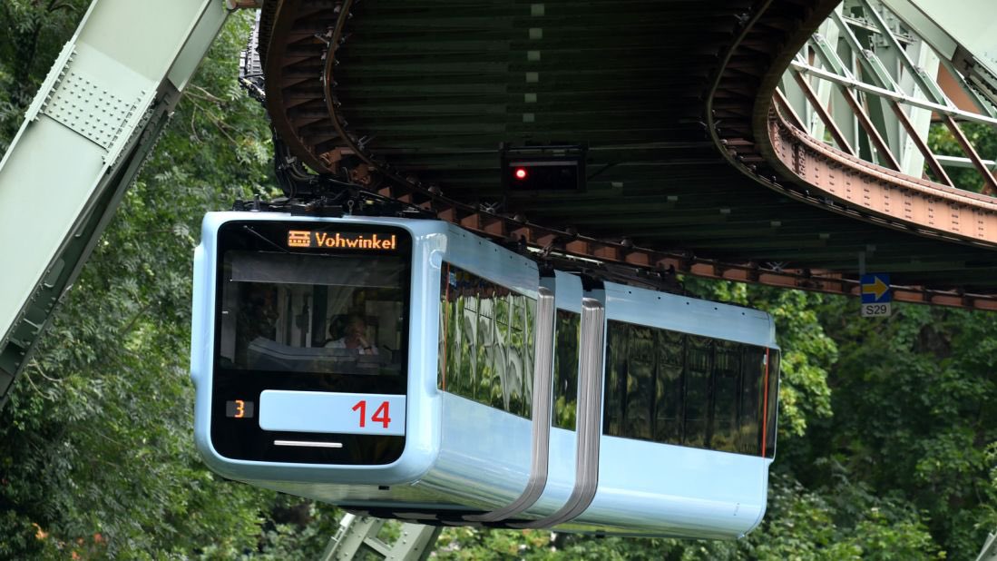 SpectralHeron's tweet photo. Took a train to geek out on another train - Wuppertal suspension railway (the carriages hang suspended over the river/valley) - it was a blast #traingeek #thekidinme https://t.co/sxRPEu5Itz