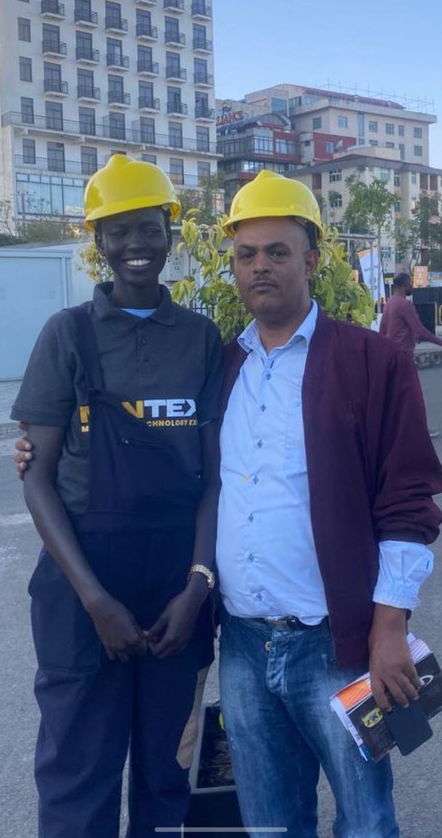 Solomon_Damte's tweet photo. Today we visited the EthMining EXPO #MINTEX at Millennium Hall. Here's with #Ajagn the sales girl from Gambella.
#Ethiopia has huge mineral reserves!
@Miki00364728 https://t.co/Uo1R9xNMRE
