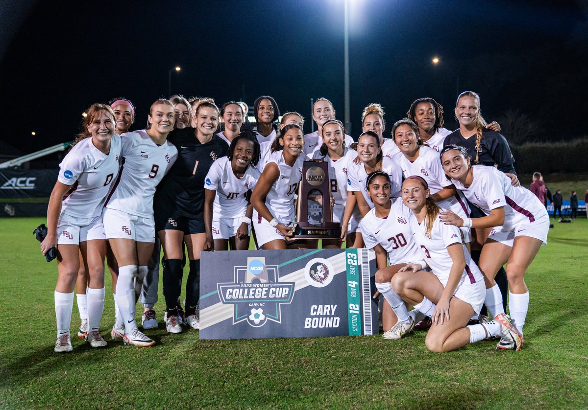 FSUSoccer's tweet photo. 𝘿𝙮𝙣𝙖𝙨𝙩𝙮

FSU has been to 🔟 of the last 1⃣3⃣ College Cups. No other team has been more than seven times in that timespan🍢

#OneTribe https://t.co/rbyf2f4cvB