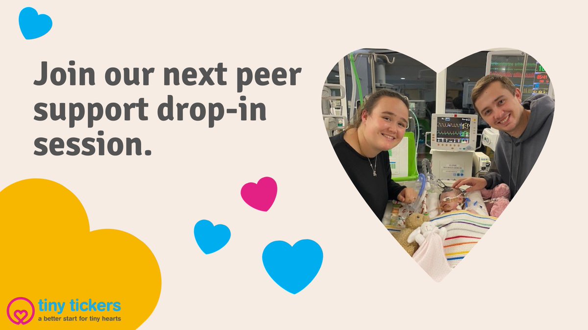 We have some spaces remaining for our peer support drop-in session tomorrow, 28th November, at 8 pm. Please sign up here: ow.ly/cHx850QbB7n or email support@tinytickers.org. 💕 #chd #heartparents