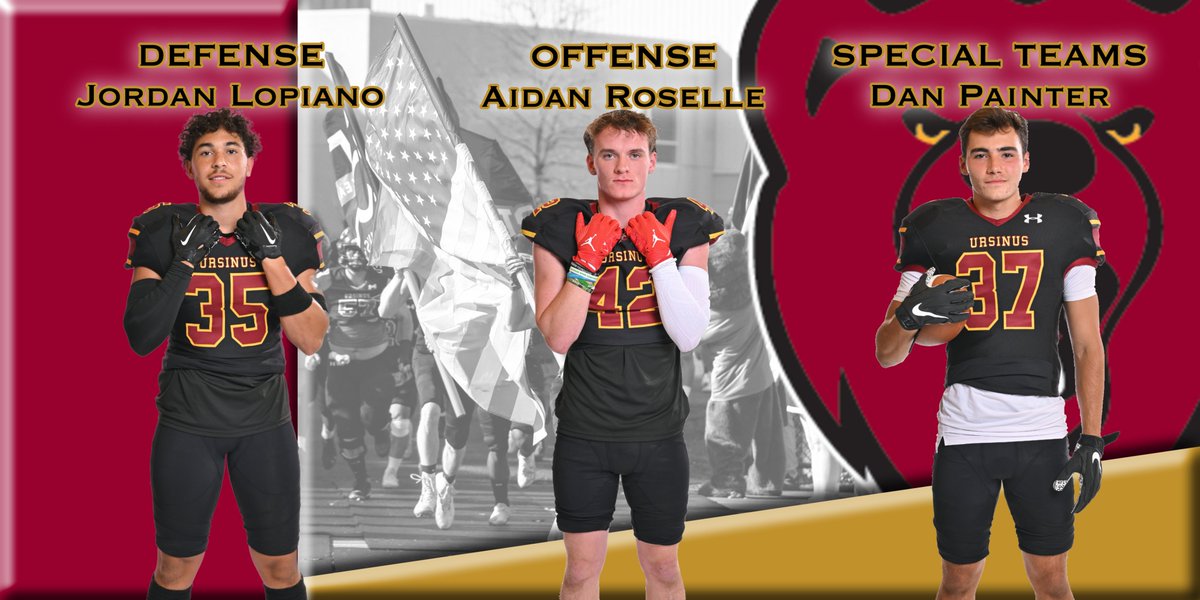 UrsinusFootball's tweet photo. Congratulations to our Bowl Week Scout Players of the Week! https://t.co/XB5355SZVc