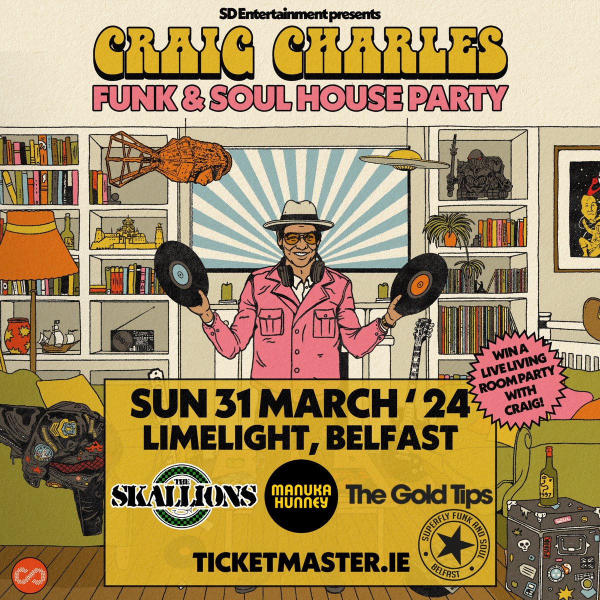 Limelight Belfast (@limelightni) on Twitter photo ICYMI - <a href="/CCfunkandsoul/">Craig Charles</a> presents the very best of Northern Ireland funk and soul bands w/ <a href="/TheSkallions/">The Skallions</a> , <a href="/manukahunney/">Manukahunney</a>, <a href="/Thegoldtipsband/">The Gold Tips</a> & <a href="/superflybelfast/">SuperflyfunkandsoulBelfast</a> on Sunday 31 March 2024š·
Grab your tickets for Craig Charles' House Party now: ticketmaster.ie/craig-charles-⦠ICYMI - <a href="/CCfunkandsoul/">Craig Charles</a> presents the very best of Northern Ireland funk and soul bands w/ <a href="/TheSkallions/">The Skallions</a> , <a href="/manukahunney/">Manukahunney</a>, <a href="/Thegoldtipsband/">The Gold Tips</a> & <a href="/superflybelfast/">SuperflyfunkandsoulBelfast</a> on Sunday 31 March 2024š·
Grab your tickets for Craig Charles' House Party now: ticketmaster.ie/craig-charles-ā¦