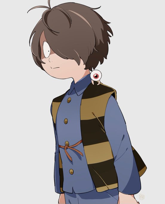 鬼太郎のキャラクターデザイン、少年感と人間じゃない怖さが両方出ててすごく好き! #鬼太郎誕生  #ゲゲゲの謎  #鬼太郎誕生の感想 