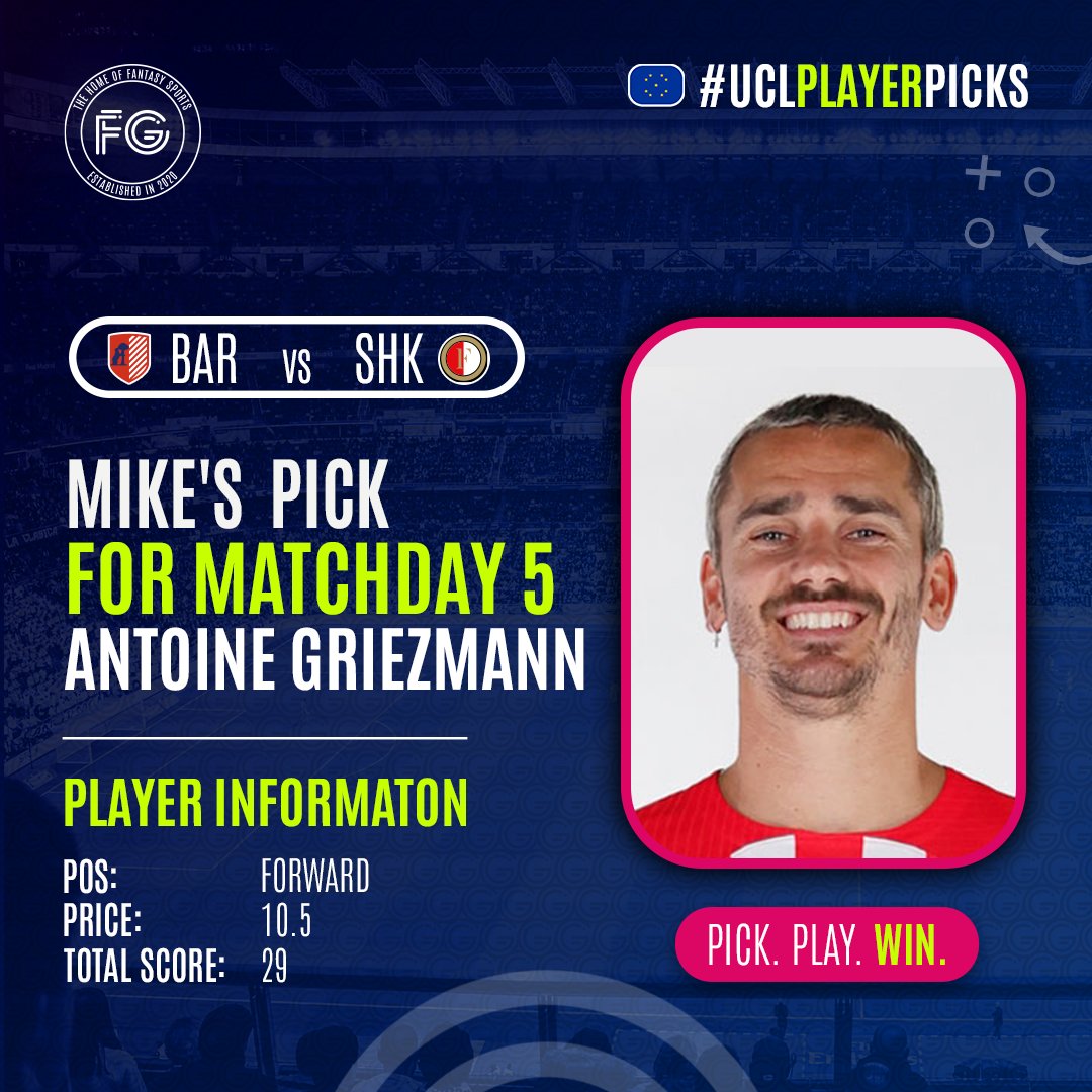 FantasyGo_sa's tweet photo. Are you ready for our UCL contest๐ฅ
Do you agree with our FG team picks? ๐
#LetsFantasyGo #LFG #UCL #FPL #FantasyFootball #FantasySports #PremierLeague https://t.co/wYGICj8NLR