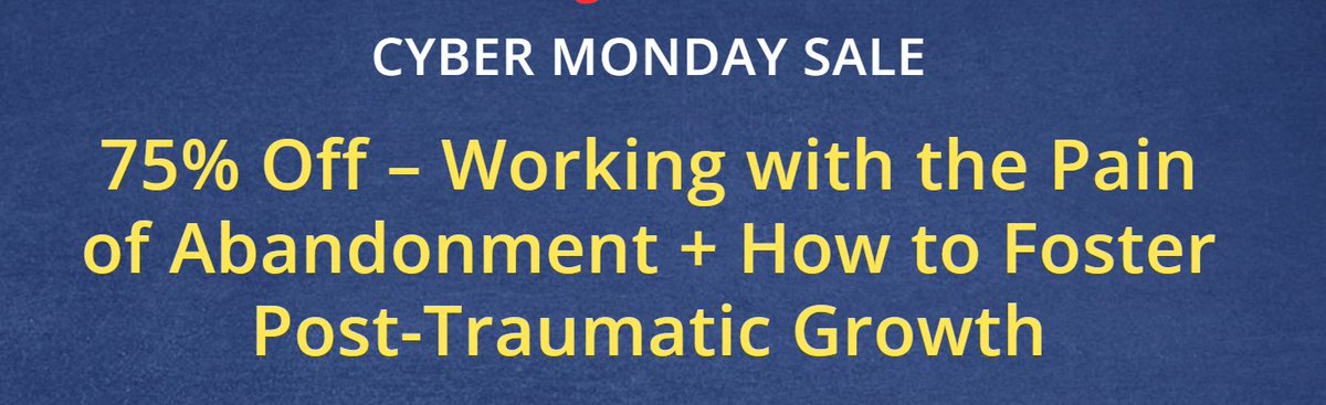CsasiOrg's tweet image. For its CYBER MONDAY sale NICABM is offering two TRAUMA COURSES, two courses for $97. It's an excellent way to get your Professional Development Hours! (CEs are offered for both courses). nicabm.com/program/cyber-…