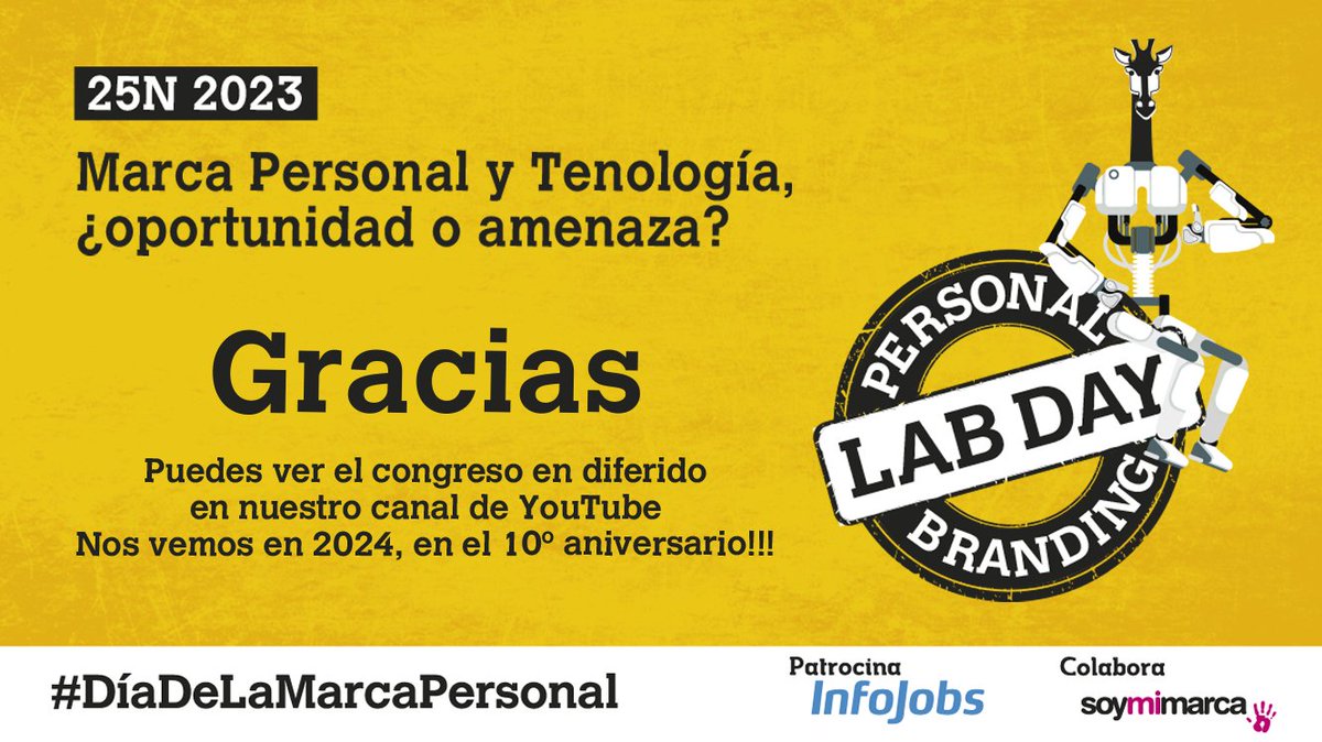 Personal Branding Lab Day 11ª edición 🦒 tweet media