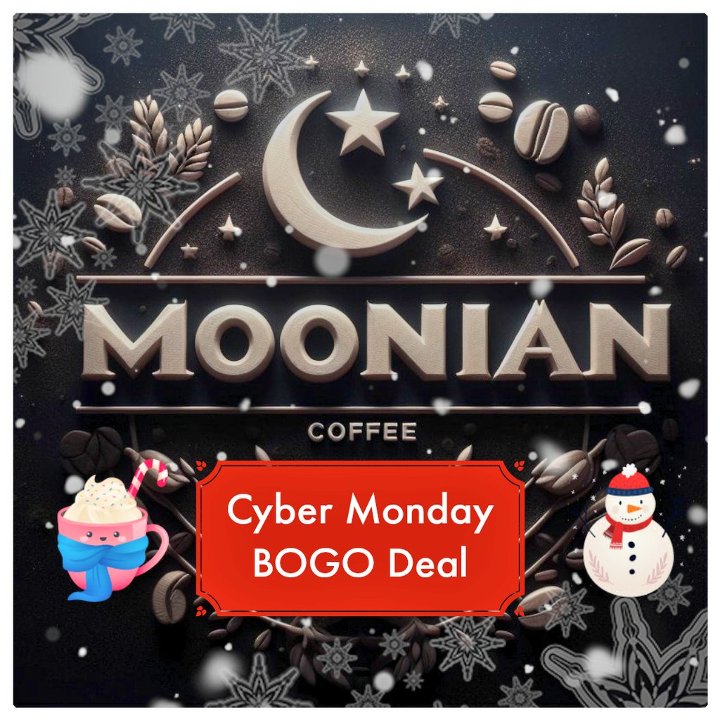 MoonianCoffee's tweet photo. Happy Holidays From https://t.co/RI1xE5F7MV 
If you haven't gone Christmas shopping, skip the lines and pick up some Moonian Coffee Gift Cards for your loved ones this holiday season! Plus get our BOGO deal while it's still here

#giftideas #giftcards #coffeelovers #CoffeeVibes https://t.co/FspSyM9qu3