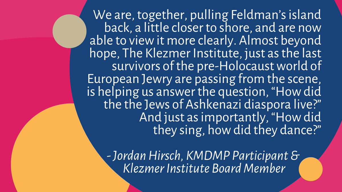 Please check your emails for a heartfelt note from our friend &amp; colleague, Jordan Hirsch!
AND: We've raised $5,500! Every little bit helps - please consider a donation today!
#klezmerinstitute #kmdmp #fundraiser