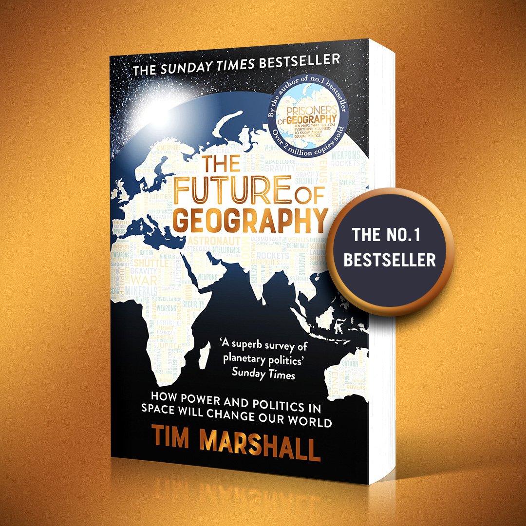 #TheFutureOfGeography is a @thetimes Book of 2023! ‘Having conquered the world with his bestselling series on how geography shapes international relations, Tim Marshall is reaching for the skies...' thetimes.co.uk/article/best-p… #astropolitics #geopolitics #geography