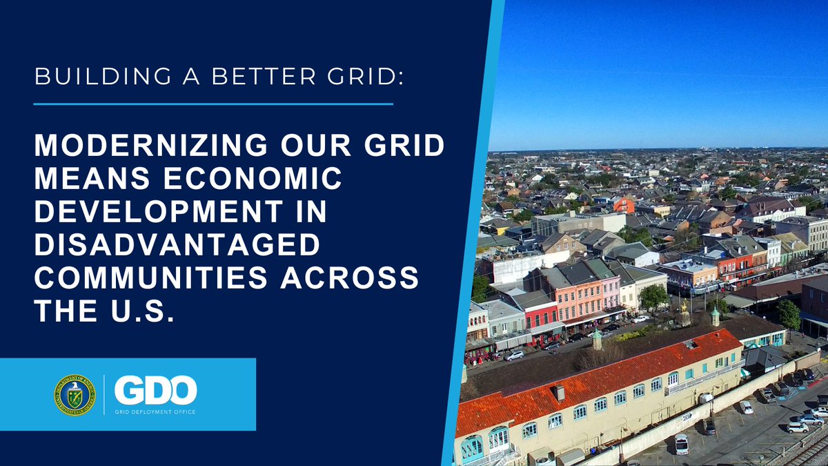 We're making BILLIONS available in grid investments to transform communities across America.

This is about hardening our grid, creating jobs, growing local economies, and ensuring communities in need can receive economic development opportunities.

➡️ energy.gov/gdo/articles/m…
