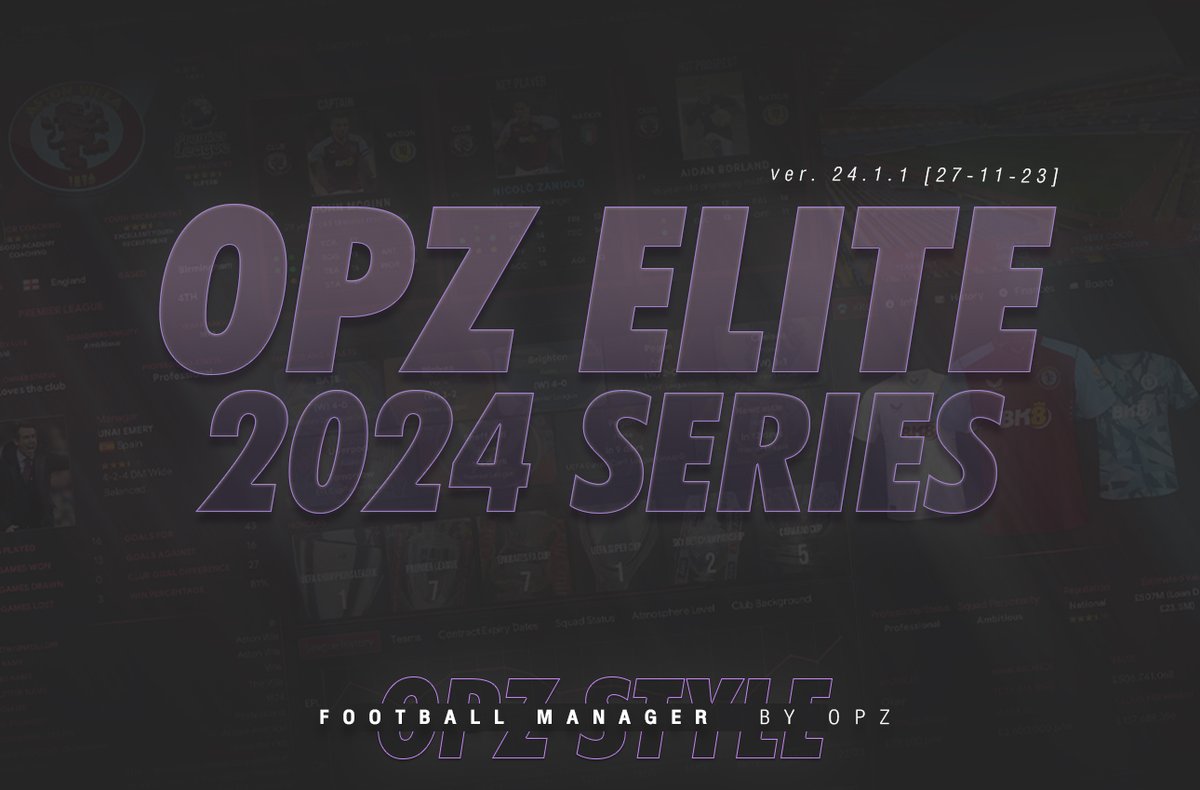 OPZ11's tweet photo. OPZ Elite 2024 Series I ver. 24.1. 1 OUT NOW !!!!!!
--
Download : https://t.co/XtK1N4ZwYL
#FM2024 #FM24 #opzelite
------------
►  Donation to Support
Paypal: https://t.co/kA8ojuRXf8 https://t.co/ND7QSANRF7
