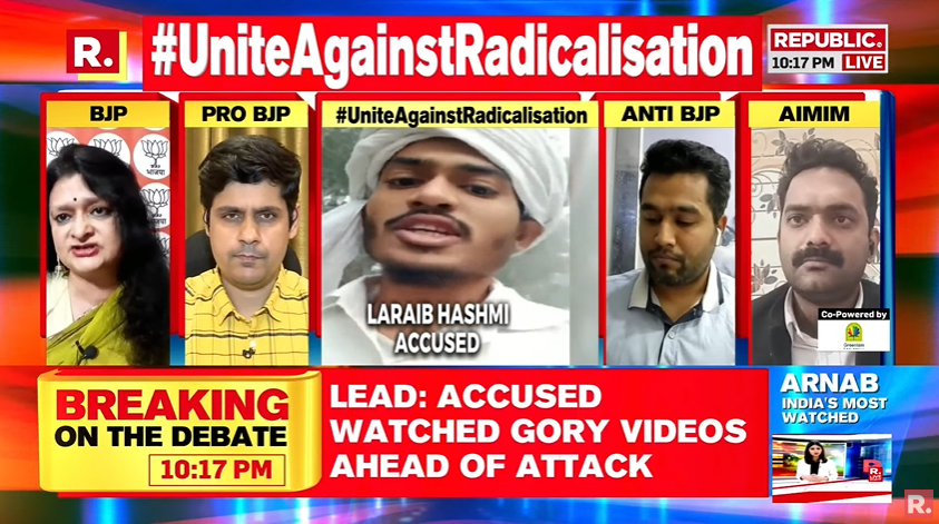 republic's tweet photo. #UniteAgainstRadicalisation | The last person who should be giving a lecture on political morality and law and order is the Samajwadi Party...Do you remember Gayatri Prasad Prajapati? Do you remember Atiq Ahmed, the notorious gangster?: @Sanju_Verma_, National Spokesperson, BJP takes on Samajwadi Party
Tune in and fire in your views- https://t.co/G8tlt0cAwC
#Prayagraj #UttarPradesh #Radicalisation #Pakistan #Kanhaiyalal #RepublicTV #Arnab #ArnabGoswami