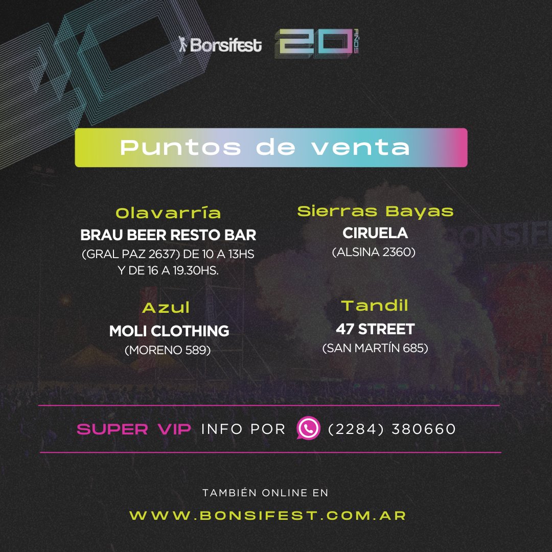 BonsiFest's tweet photo. PREVENTA 0' SOLD OUT! 🫨😎 ¿Que rompimos? La página seguro porque se fueron las primeras en cuestión de minutos 🚀😅

Loc@s totales! 🫶🏽

Seguimos con la preventa 1 ONLINE y en PUNTOS DE VENTA! 

Preparate que se viene un NOCHON 🥳 https://t.co/8ZDYaGqGnN