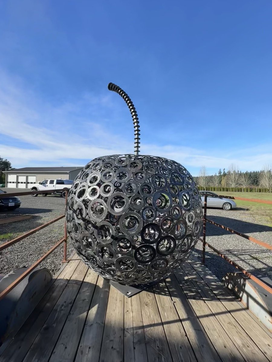 A giant bing cherry I made for the city of Milwaukie, OR.