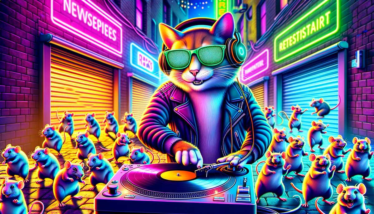 xmi2an's tweet photo. When DJ Whiskers drops the beat, 😺

even the mice come out to play – 🐀

it’s a real paws-itively electrifying meow-mix!" 

#ai #aiart #AIArtCommuity #desk #desksetup #gaming #streaming #viral #fyp #fypviraltwitter #fypシ #cat #catimage https://t.co/WaCeTnRFCV