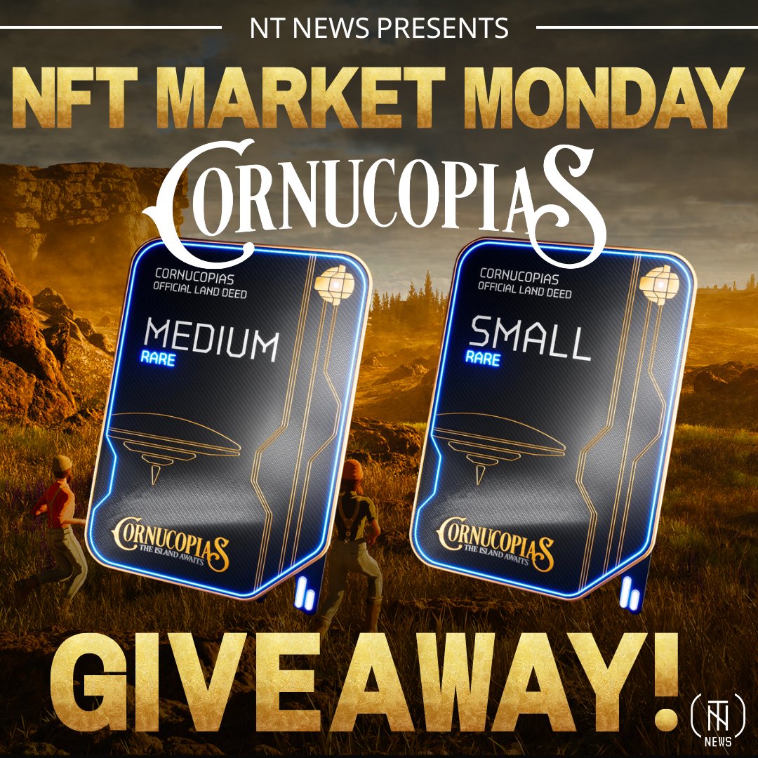 💥Our friends 'Cornucopias' are doing a GIVEAWAY!💥

🎁Prizes
- 1 x Rare Medium Land Plot
- 1 x Rare Small Land Plot

To enter, RT🔁, Like❤️ and Comment💬 on the quoted post below this one.

(Must be following <a href="/Neo_Tokyo_News/">Neo Tokyo News</a> &amp; <a href="/CornucopiasGame/">CornucopiasGame</a> and listening to the Space)