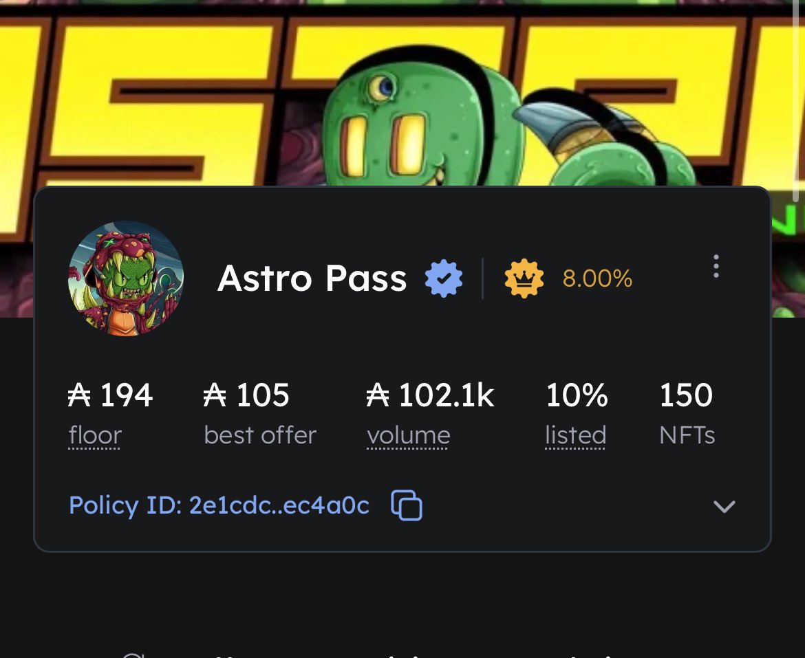 The Cardano Lounge (@cardano_lounge) on Twitter photo Collaborating with our friends <a href="/Flux_Platform/">Flux Finance</a> to giveaway an Astro Pass.
Astro Pass holders get a 50% discount on loans on flux.astrocnft.io/borrow
To enter:
⭐️follow <a href="/Flux_Platform/">Flux Finance</a> & <a href="/Cardano_Lounge/">The Cardano Lounge</a>
⭐️like and retweet
⭐️ tag some frens
48 hours
Gl
#CNFTGiveaways Collaborating with our friends <a href="/Flux_Platform/">Flux Finance</a> to giveaway an Astro Pass.
Astro Pass holders get a 50% discount on loans on flux.astrocnft.io/borrow
To enter:
⭐️follow <a href="/Flux_Platform/">Flux Finance</a> & <a href="/Cardano_Lounge/">The Cardano Lounge</a>
⭐️like and retweet
⭐️ tag some frens
48 hours
Gl
#CNFTGiveaways